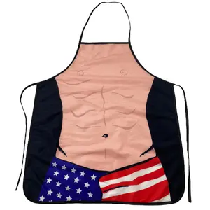 USA Shorts Apron Funny 4th Of July America Graphic Novelty Kitchen Smock Funny Graphic Kitchenware Bakeware Patriotic  Funny Food  Novelty Cookware Black