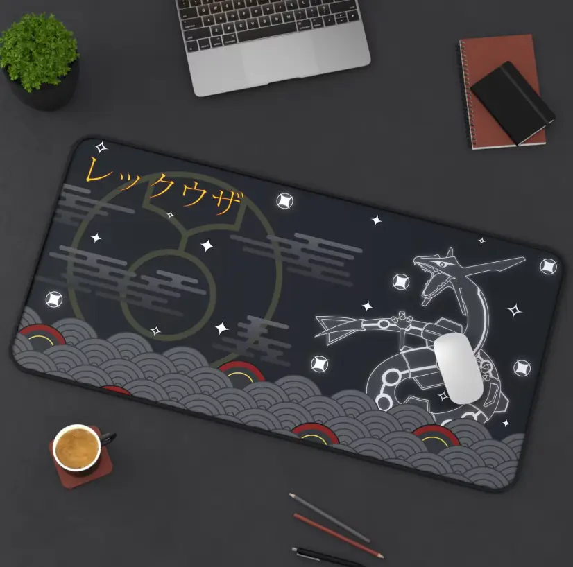 Shiny Rayquaza Pkm - MousePad, Desk Mat, Extended Mousepad, Giant Mouse Pad, Gamer Pad