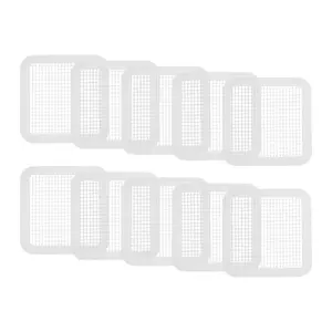 10pc Disposables Shower Drain Hair Catcher Mesh Stickers for Floor Bathtub