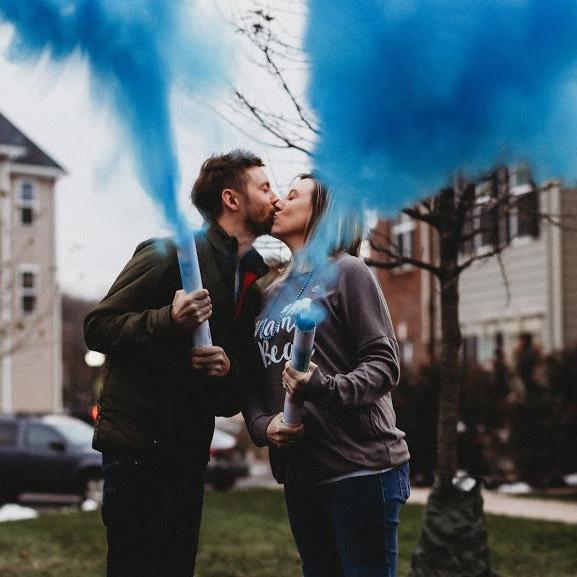 Blue Gender Reveal Powder Cannons