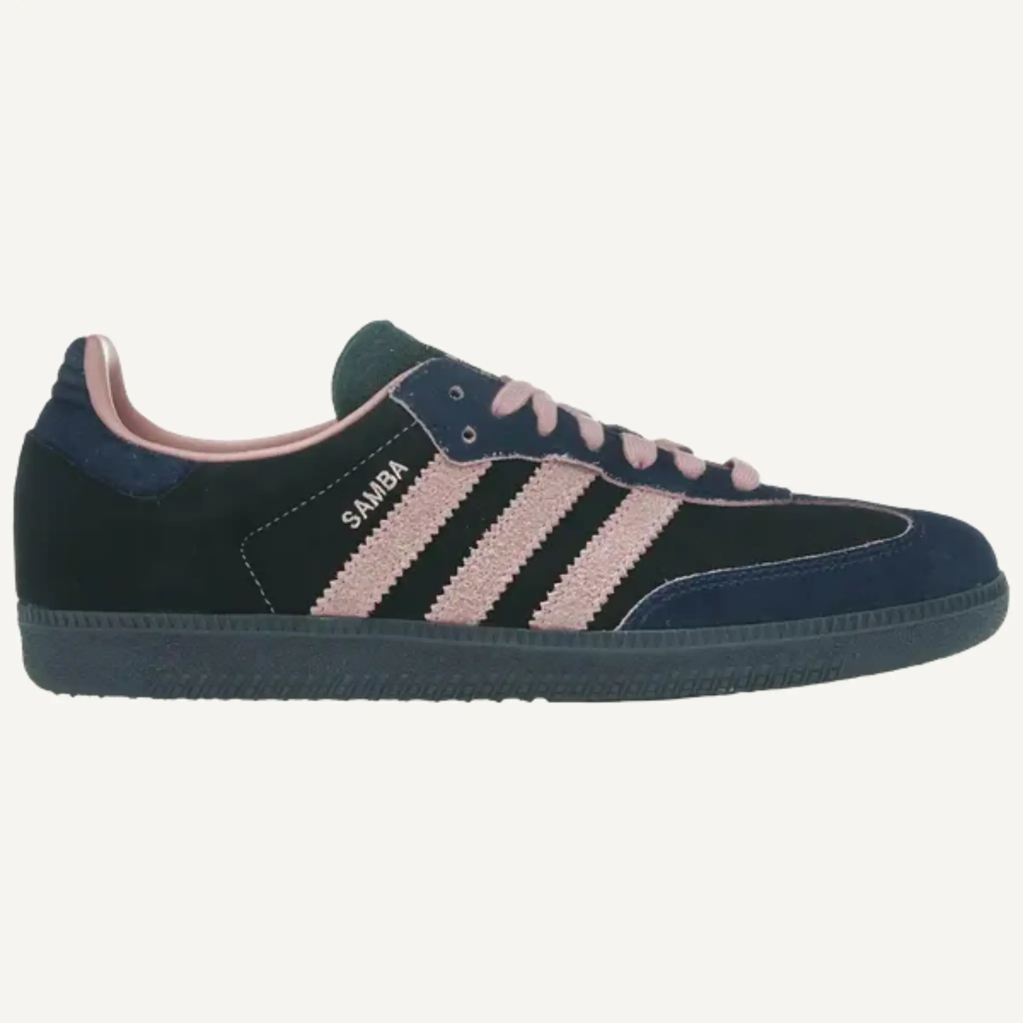 Adidas Originals Women's Black/Wonder Mauve Samba OG Sneakers, JI2679 (No Box)