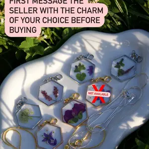 Natural Pressed Flower Resin Charms 1st Pack