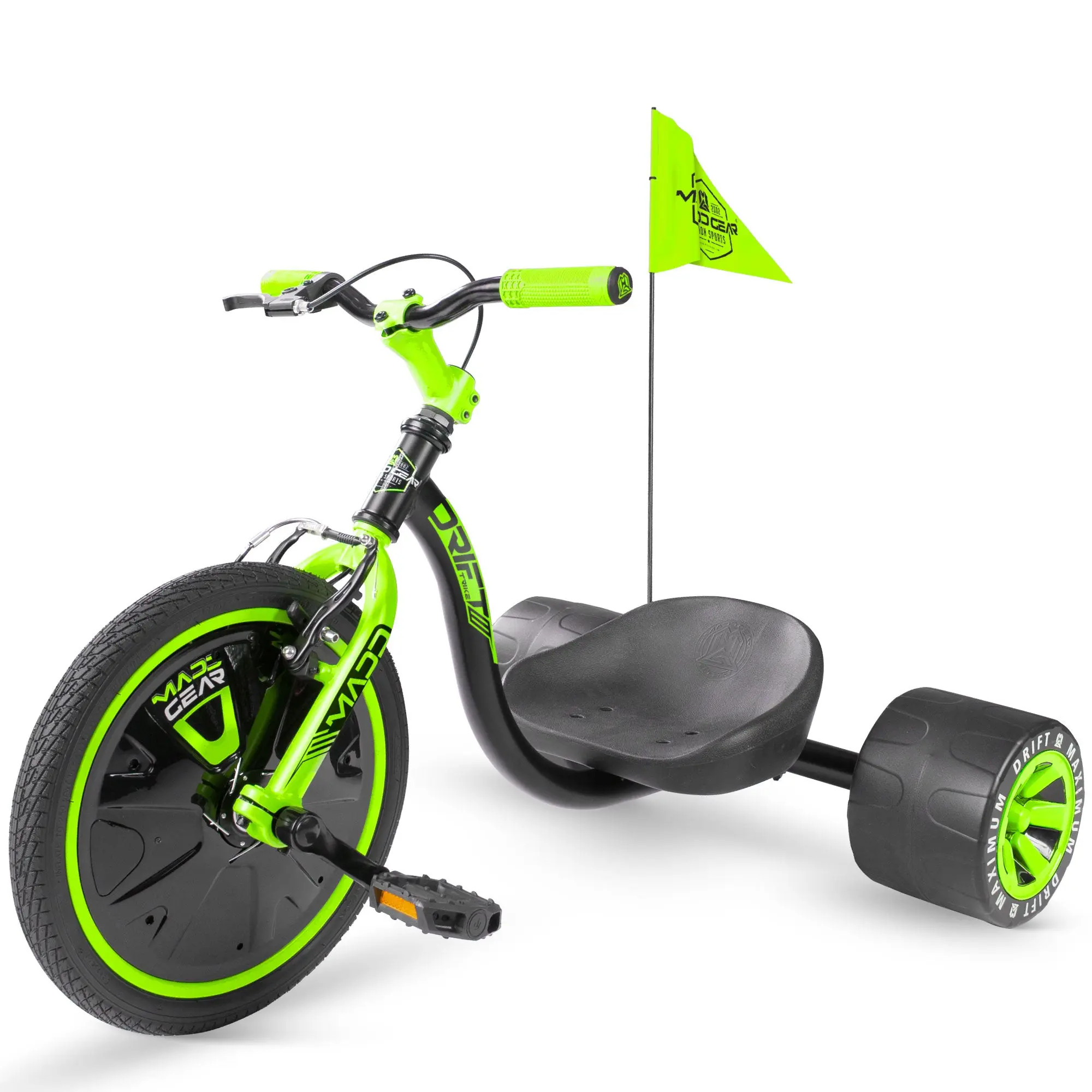 Madd Gear Drift Trike - Black / Green Madd Gear Drift Trike - Black / Green