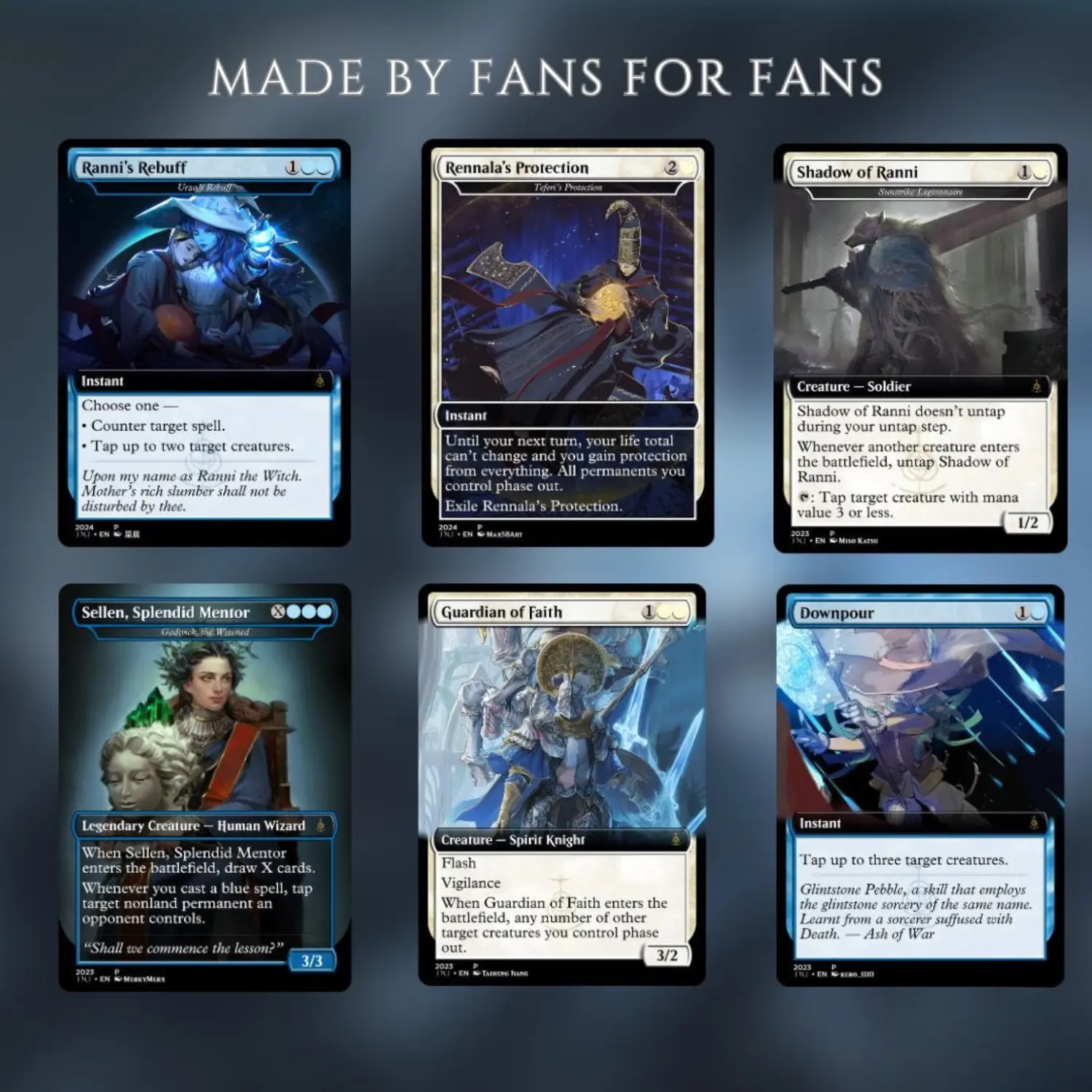 Elden Ring Themed Proxy Dual-Commander Deck, Azorius Control/Voltron,  100+Cards. - TikTok Shop