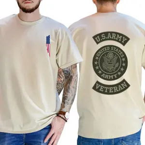 U.S. Army Veteran T-Shirt – Patriotic American Flag Military Pride Tee, Veteran Support Shirt, Gift for Girlfriend