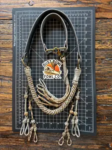 Leather x paracord hybrid lanyard & tote combo