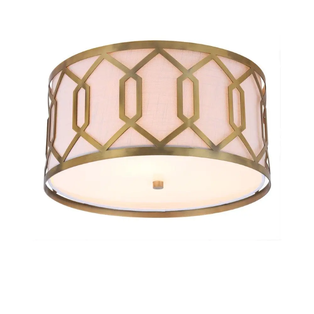 JONATHAN Y Hexagonal Contemporary Metal LED Flush Mount Indoor Lighting - Hexagonal Ceiling Light with Stylish Appearance, 9" Drop, 9W, Multiple Rooms Suitable for Living Room, Bedroom, Home Decor Light