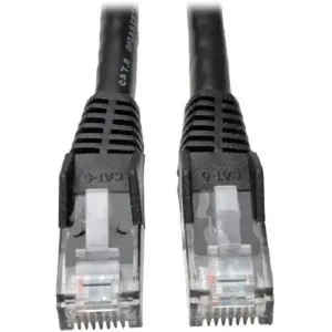 Tripp Lite N201-075-BK 75 ft. CAT6 Gigabit Ethernet Snagless Molded Patch Cable, Black