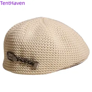 Women's 2026 Trendy Hollowed-Out Breathable Beret, Reverse-Wear Forward Hat, Korean-Style Versatile Sports & Outdoor Hat for Spring-Summer, Hats For Women