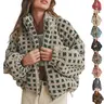 SCUSTY Women Winter Fleece Jacket Plaid Fleece Warm Coat Long-sleeve Zippered Sherpa Jacket with Pockets SohoChic