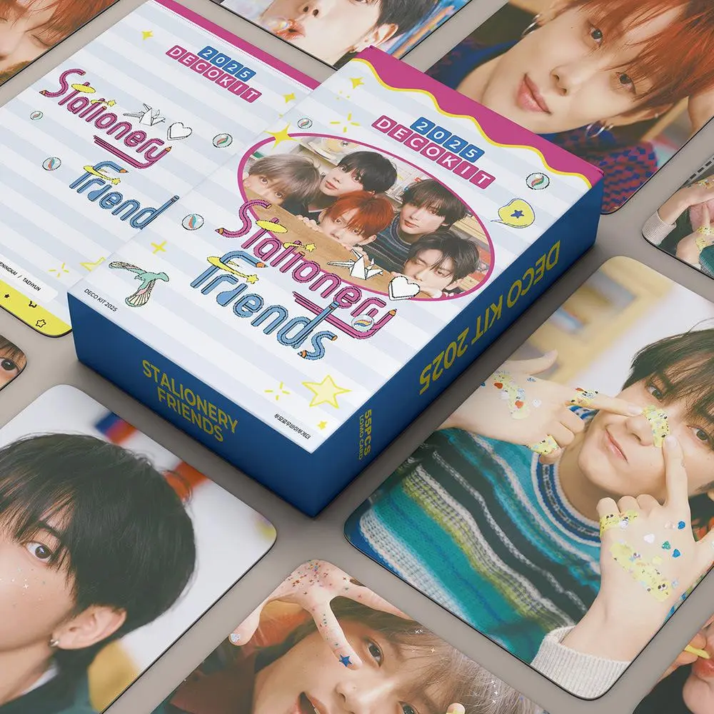 55pcs/Set Kpop DECO KIT 2025 SOOBIN lomo cards STALIONERY Friends HD Photo Cards for student fans collect gifts