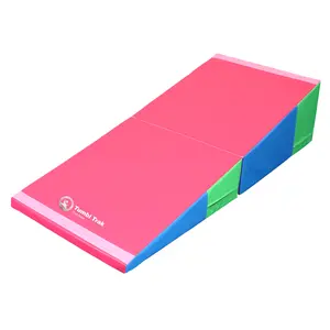 Tumbl Trak Folding Incline Cheese Mat 68 in x 30 in x 16 in High-Quality 18oz Vinyl EVA Foam Gymnastics Mat for Gymnastics Cheer Acro Dance