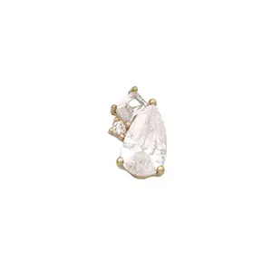 Fire & Ice Threadless Jewelry End