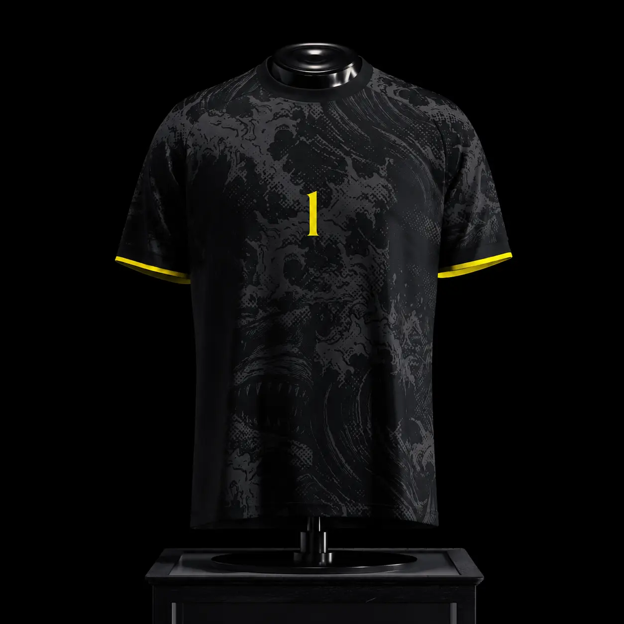 Black Performance Soccer Jersey | Unisex Athletic Sports Shirt | Lightweight Breathable Football Training Tee for Men & Women