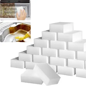 100Pack Magic Sponge Eraser,  Melamine  Sponge, Multi-Functional Household Cleaning Sponges, No Scratch Cleaning Pads for Kitchen, Oven, Bathroom, Bathtub, Sink, Wall, Shoes