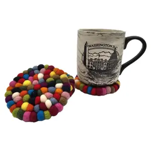 Felt Coaster - Handmade from natural wool