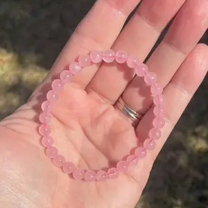 Rose Quartz Crystal Bracelet
