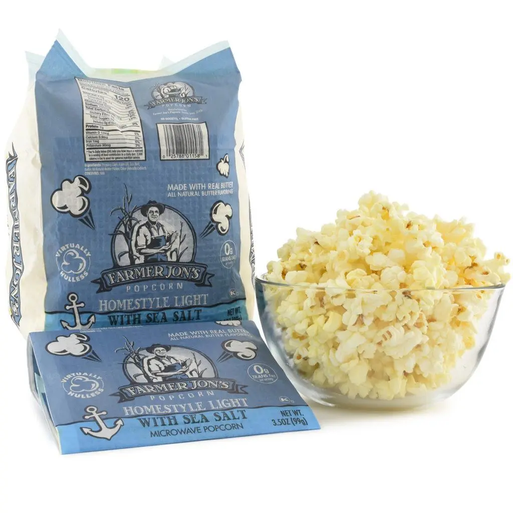 Homestyle Light - Microwave Popcorn 3.5oz Packs (12 or 20), Farmer Jon's Popcorn