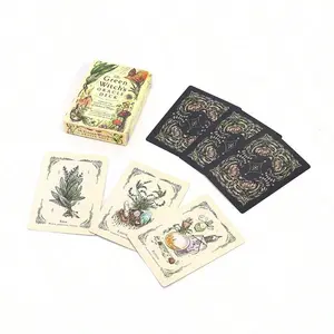 50Cards The Green Witch's Oracle Deck Tarot Deck Cards Fortune Telling Game Card Divination Fate Party Family Board Game Juegos De Mesa Classic Tarot Cards