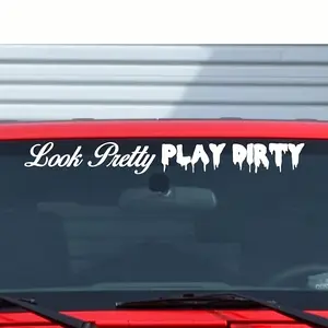 1PC Warm Empowering-Style Decor Sticker | For Car Side Windows, Backpacks, Car Decals, Rainbow Slogan Creative Design, Nail Your Car’s Healing Style Easily, Eye-Catching & Show Positive Attitude, Truck Car Decal