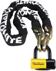 Kryptonite New York Fahgettaboudit 1415 Chain w/NY Disc Lock - 5' For Bicycles and Motorbikes