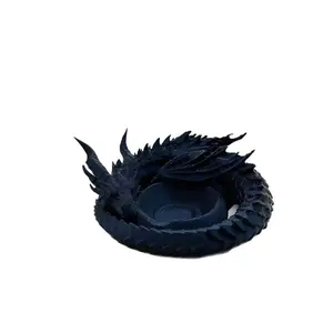 Dragon Guardian Dragon Shape Storage Tray, 3D Printed Desktop Key Jewelry Organizer, Decorative Ornament for Home Office, Decor Figurine, Desktop Art Ornament