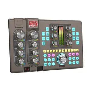 Hosabely SK80 Soundcard: Pro-Level Audio Anywhere!  | Phone/PC/LiveStream Magic Box | multi Voice FX + Auto Noise Cancel Portable changer live sound card audio mixer