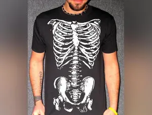 DONNIE DARKO SKELETON HALLOWEEN COSTUME skelleton trick or treat outfit SHIRT