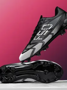 Neutral Youth Ag/fg Soccer Cleats, High-Value Durable Anti-Slip Rubber Sole, PU + Fabric Upper, Tournament Specialized Football Boots