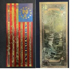 $2 Second Amendment Heritage Gold Foil Note | Commemorative Collectible Display Piece