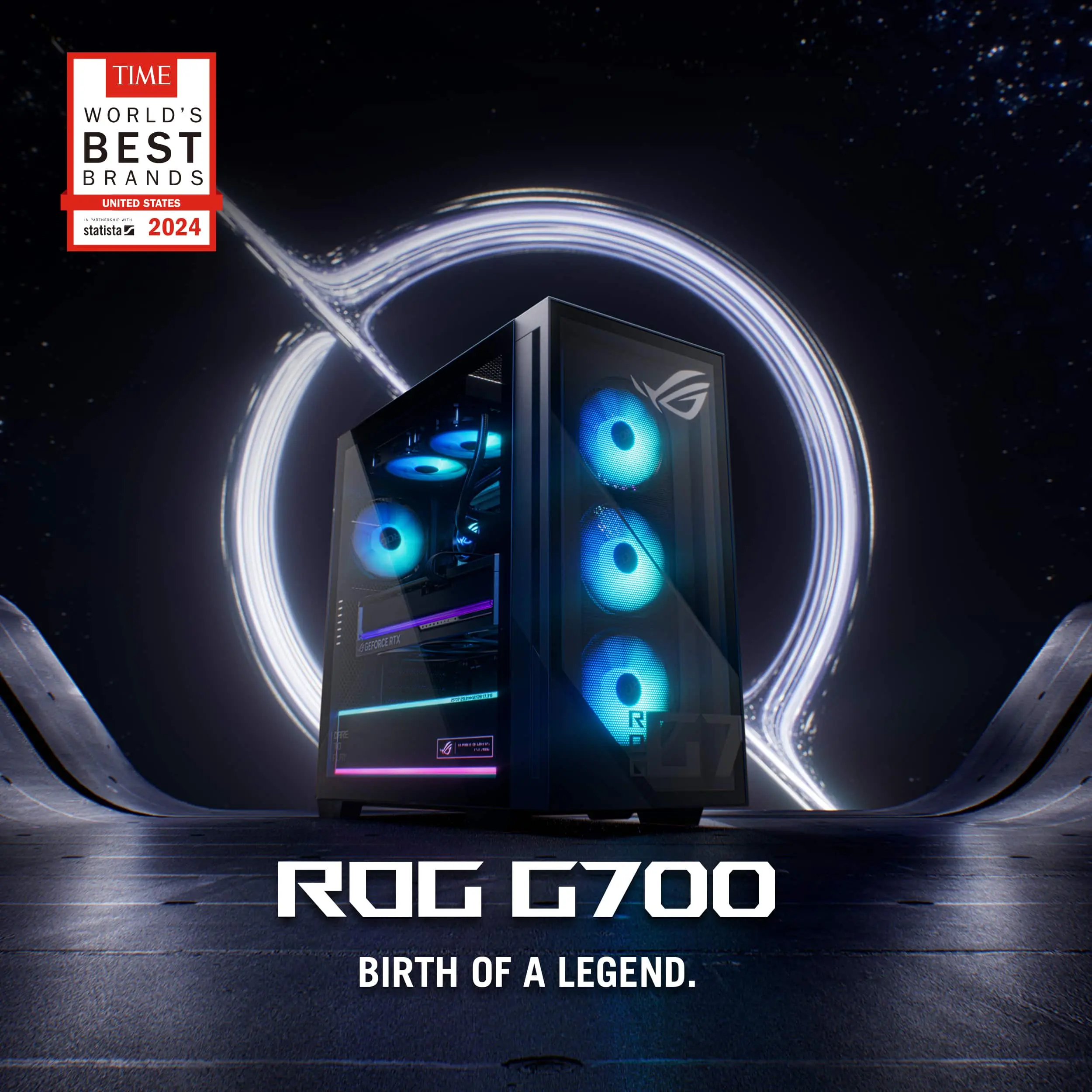 ASUS - ROG G700 Gaming Desktop - Intel Core Ultra 7 270K (2026) - 32GB Memory - NVIDIA GeForce RTX 5080 - 2TB Storage - Black