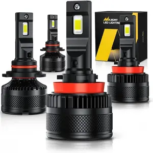 Nilight 9005/HB3 | H11/H9 LED Headlight Bulbs N40 Series 200W 40000LM 6000K IP67 | 4 BULBS, Car Headlights, High Lumen Headlight