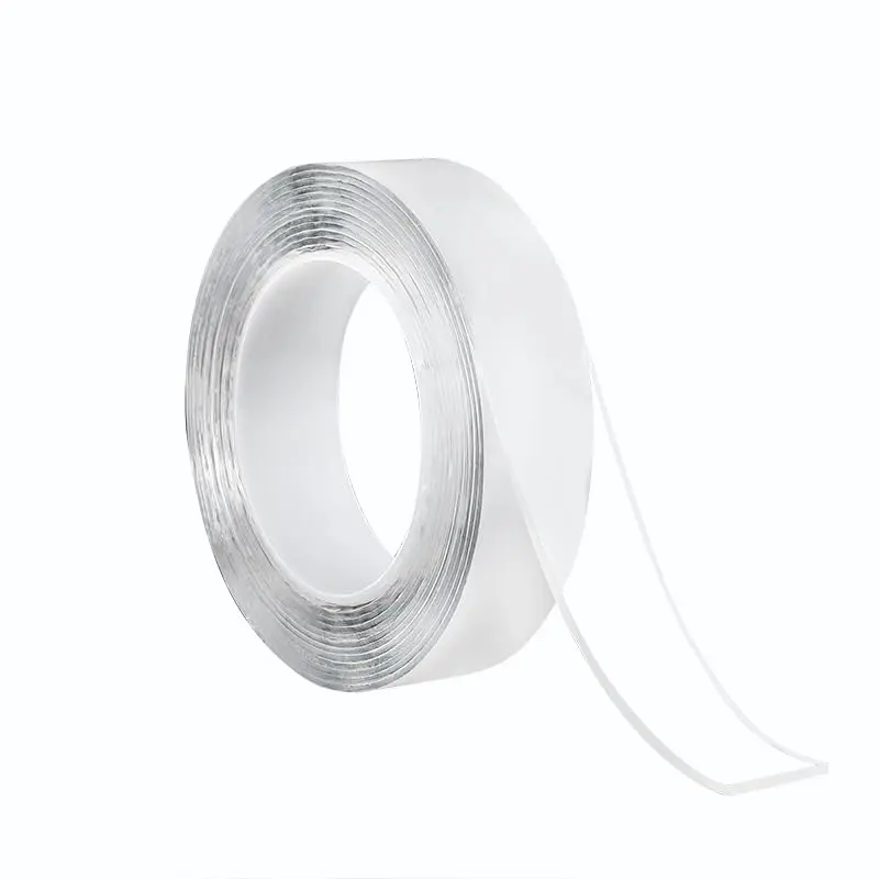 Explorinox 1 Roll 300 cm Nano Tape: Waterproof, Double-Sided, Heavy-Duty, High-Strength Adhesive Tape—Removable, Residue-Free, Versatile Clear Mounting Tape [Free Gift]
