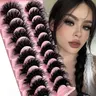 3D Natural Look False Eyelashes (10 Pairs), Wispy Faux Cluster Lashes, Fluffy False Eyelashes, Natural Curling Strip Lashes Clusters, Volumized False Eyelashes, False Eyelashes Set, Volume Lashes, Cosmetic False Lashes