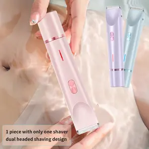 Women's Dual-Head Electric Shaver, USB Rechargeable, Versatile Grooming, Facial Hair Removal, Bikini Trimmer, Ideal Gift for Women, Face, Arms, Thighs, Body