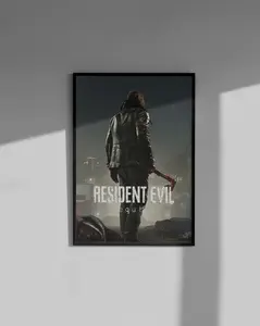 Resident Evil Requiem Poster - Leon S. Kennedy Art Print, Survival Horror Wall Decor