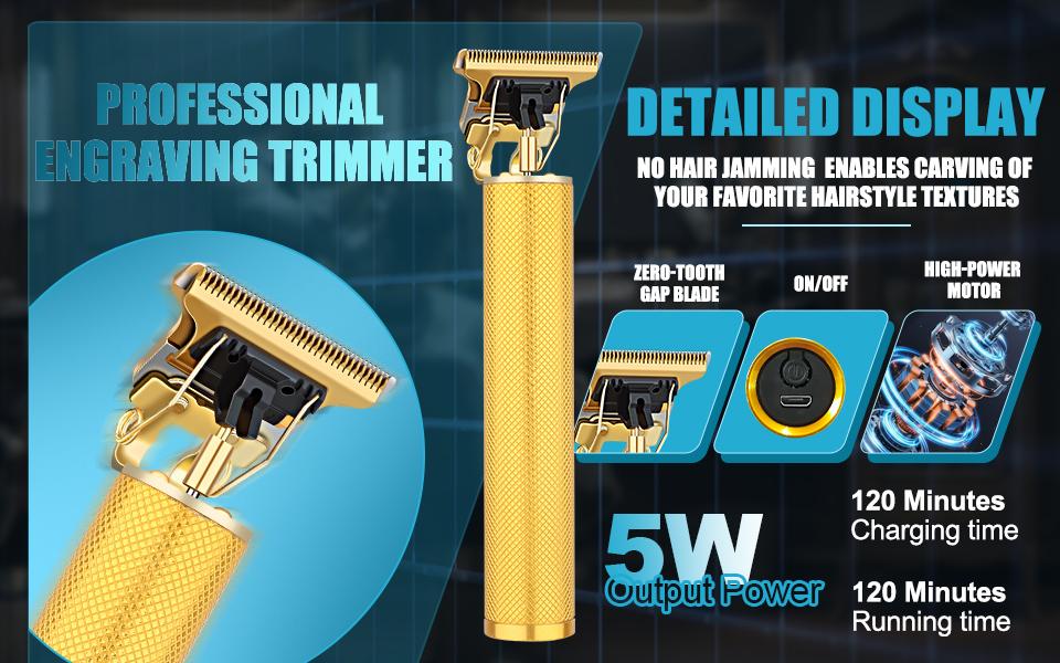 Rechargeable Cordless Hair Clipper Kit  Electric Trimmer  Includes Electric Shaver and Styling Trimmer, Professional Complete Hair Care Kit  cordless shaver home hair