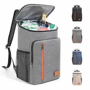 Insulated Cooler Backpack, Shoulder Bag, Extra Large Capacity Holds 30+ Cans, Essential for BBQ Lunches and Outdoor Outings, Suitable for Men and Women - Use with Ice Packs