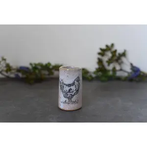 Tiny Tumbler – Chicken & Hen | Handcrafted Ceramic