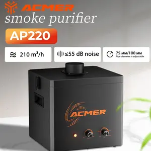 ACMER AP220 Smoke Air Purifier, 3 Stage Filtration and Timer Switch for P3 24W/48W Laser Engravers, Fume Extractor for Enclosed Laser Cutters