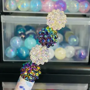 Spiky bead, mix 15pcs