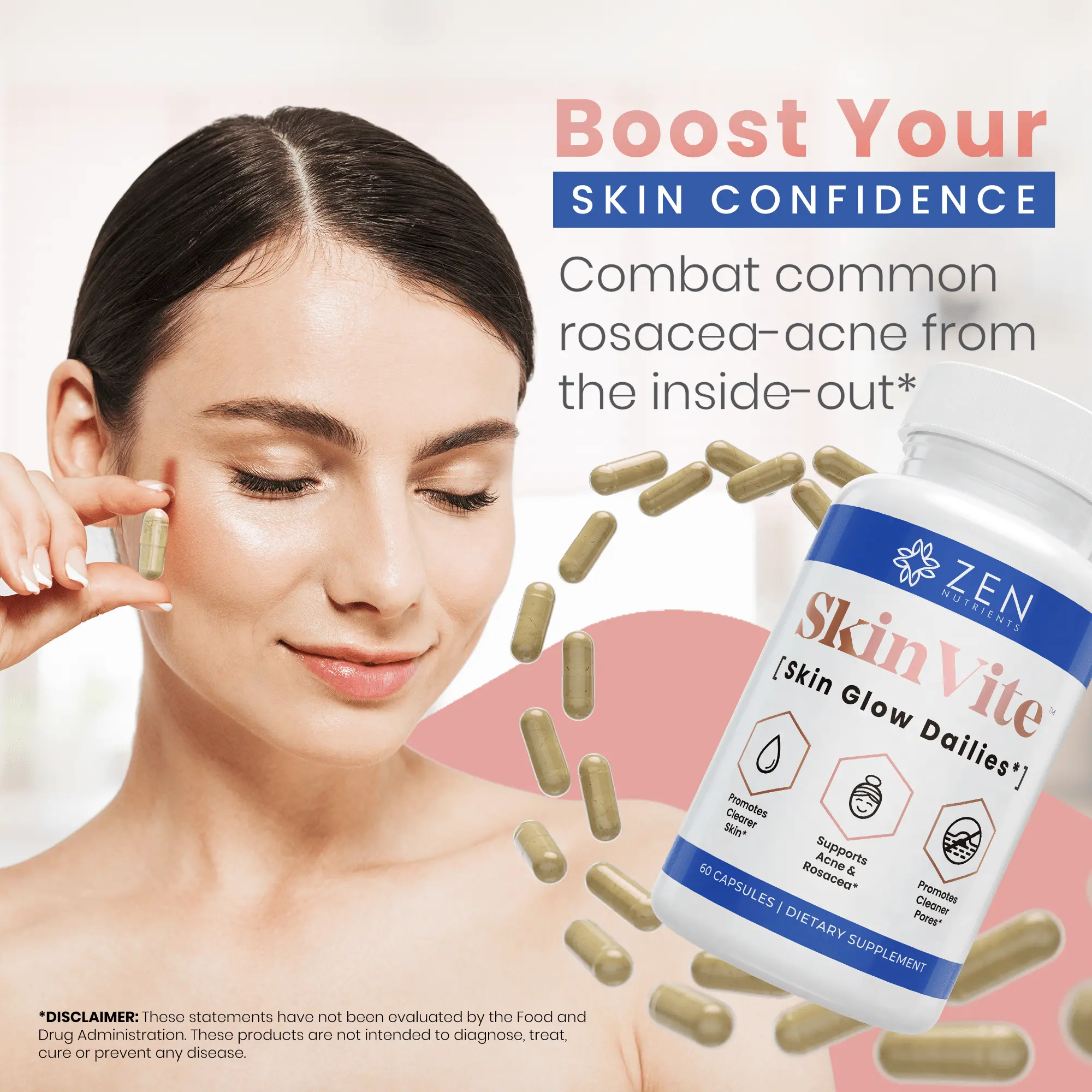 glutathione rosacea SkinVite Acne, Eczema, Psoriasis, & Rosacea Treatment for Face - Clear Skin Probiotics & Hormonal Acne Supplements Skincare (3-Pack) glutathione rosacea SkinVite Acne, Eczema, Psoriasis, & Rosacea Treatment for Face - Clear Skin Probiotics & Hormonal Acne Supplements Skincare (3-Pack)