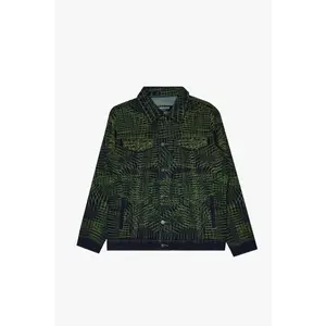 Men's "MR. STITCHED" Neon Nightshade Denim Jacket