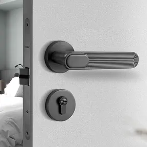 Modern Silent Magnetic Door Lock – Split Handle, Bedroom Privacy, Multi-Color Options