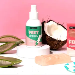 Freeman Flirty Feet Instant Foot Peeling Spray - Exfoliating Foot Mask for Summer - Ideal for All Skin Types