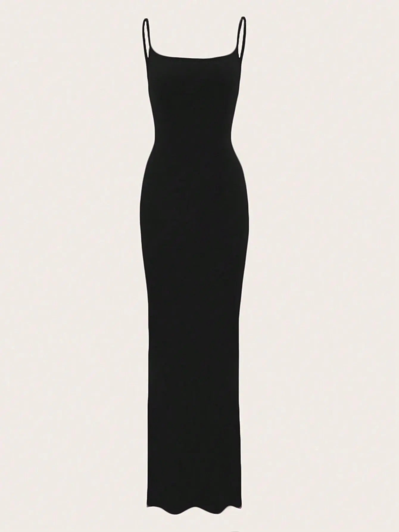 Women's Solid Color Long Casual Home Dress with Straps - Womenswear dinner dress layering  dress daily dress