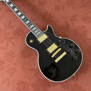 LP Guitar black beauty 22 frets Gold hardware Mahogany body with Rosewood fingerboard 6 strings