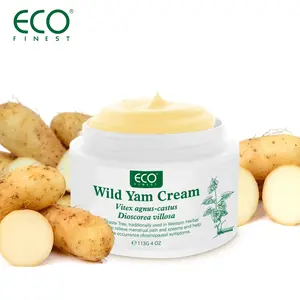 [Body Cream]ECO FINEST Wild Yam Cream for Hormone Balance, Organic Yam Cream with Chasteberry, Aloe & Vitamin E for Menopause Relief, Soothes Night Sweats & Hot Flashes, Eases Mood Swings (4 OZ)