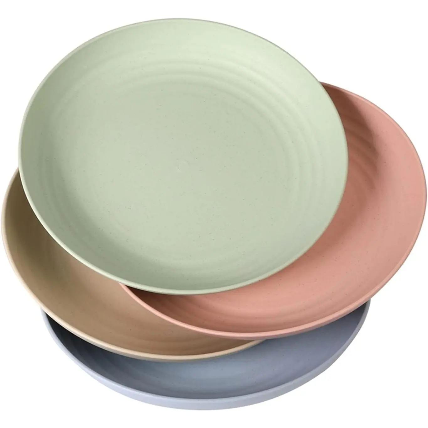 Unbreakable Wheat Straw Plates Lightweight  Dinner Plate Set Dishwasher & Microwave Safe Dishes ()