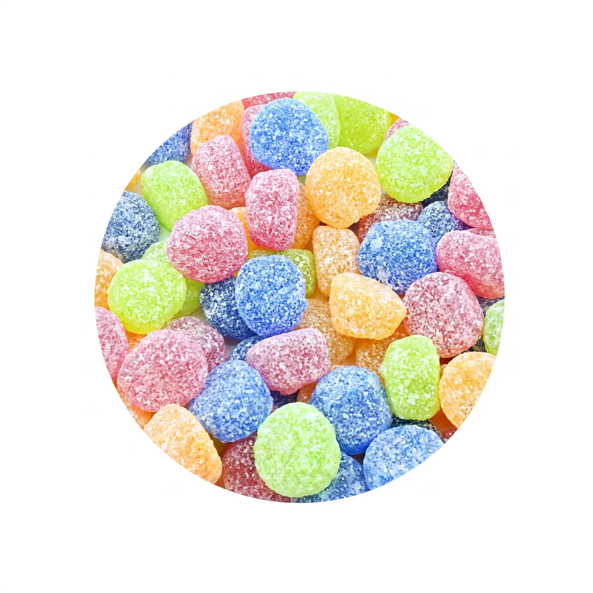 Gummy Sour Buttons Candy (Assorted Flavour) chewy boards buy bulk